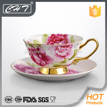 Tazas de té determinadas de la porcelana de la porcelana de la buena calidad de la venta caliente para América